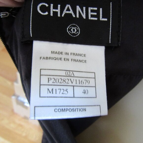 Vintage Chanel 100 Percent Cashmere Knee Length Tweed Brown/Blue Skirt in Sz 40 - Picture 13 of 13